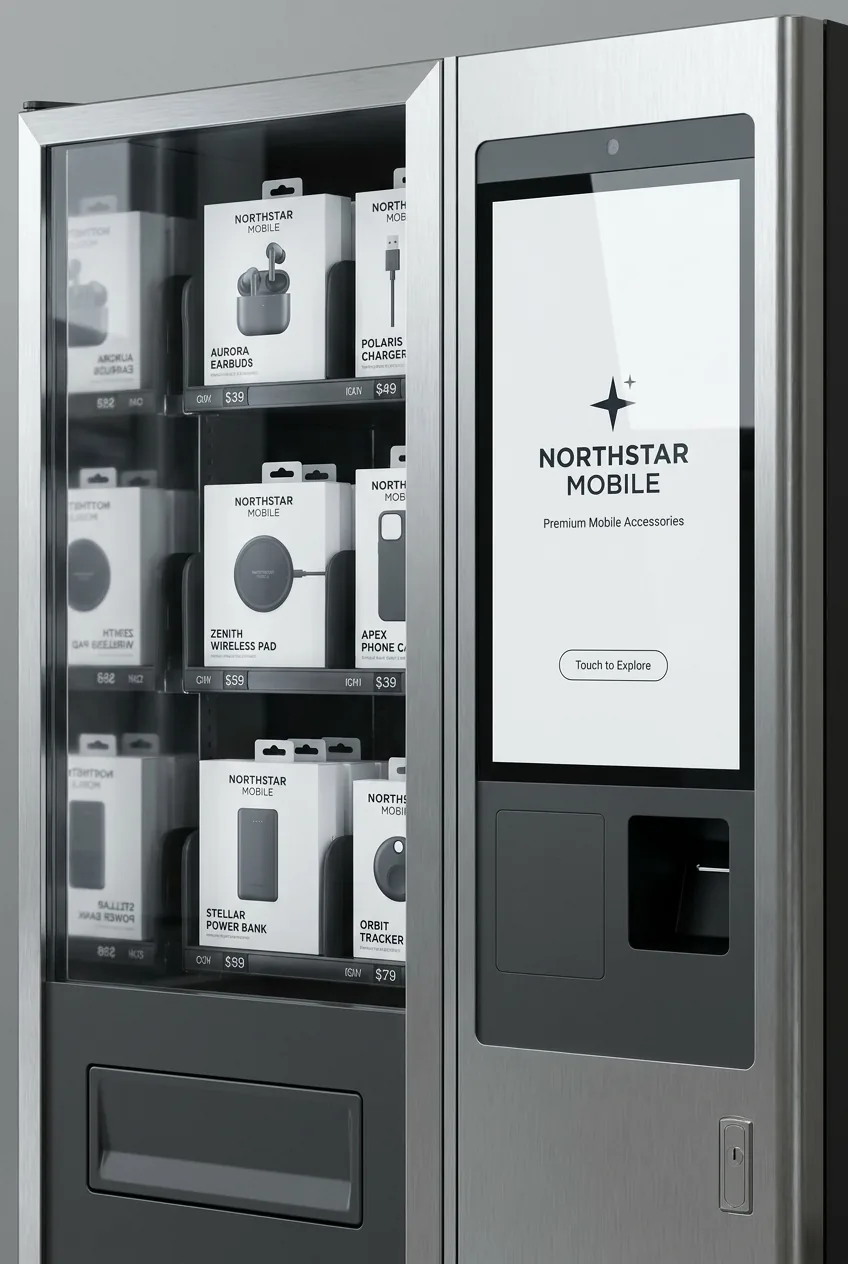 Northstar Mobile 品牌化竖屏自动售货触控界面